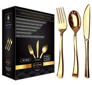 Comparativas De Cuberteria Dorada Para Eventos Especiales Comprados En Linea